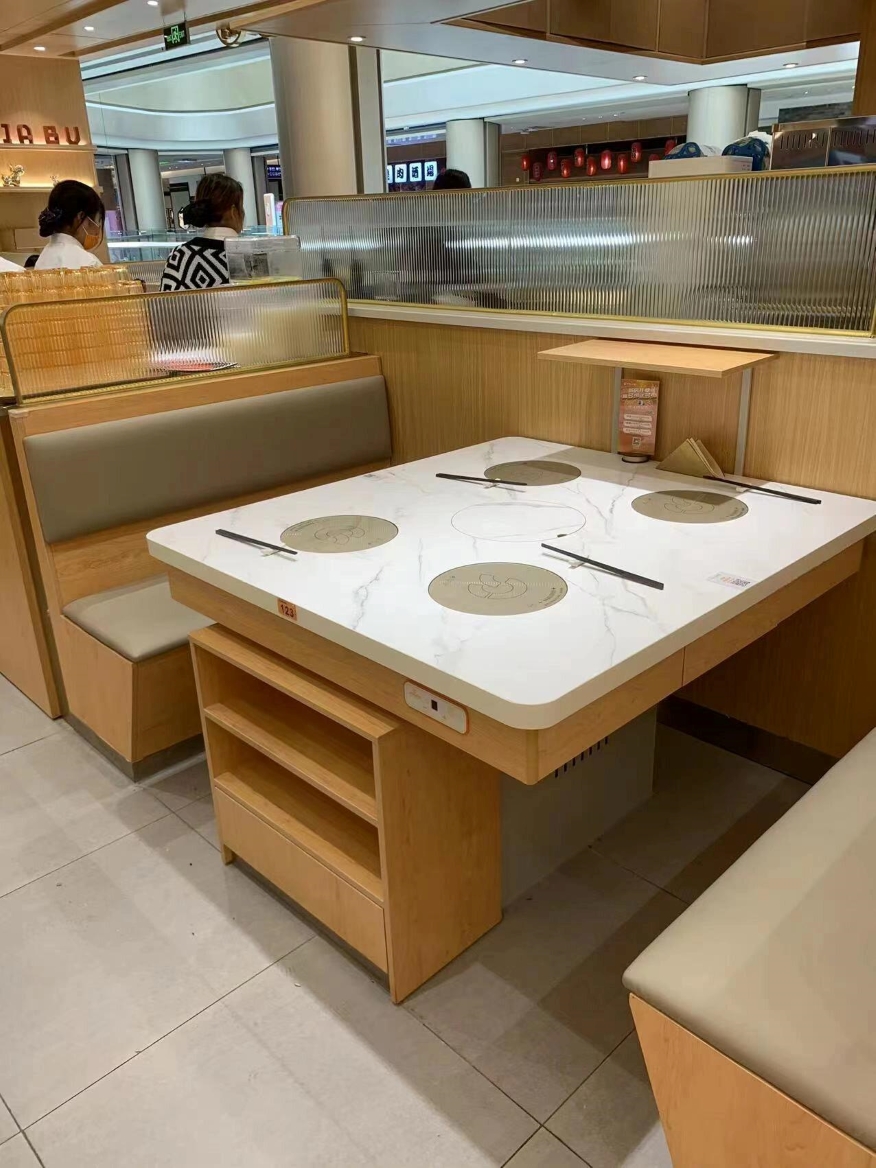 豆撈坊火鍋10人位一人一鍋無煙火鍋桌