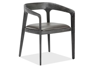 中餐廳極簡(jiǎn)風(fēng)格時(shí)尚實(shí)木扶手餐椅