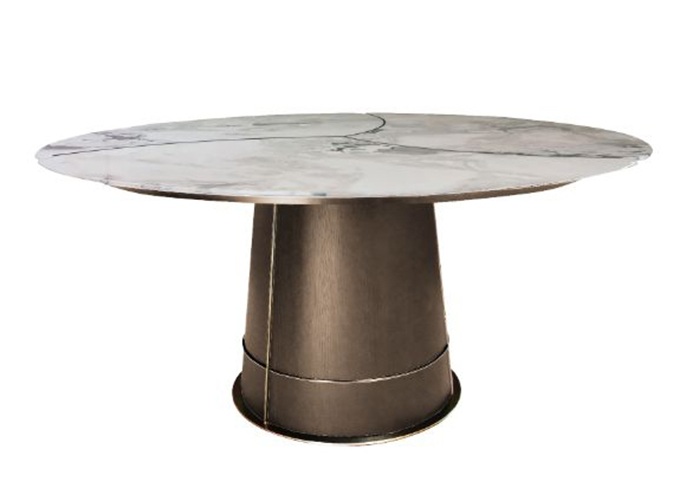 廣式特色菜餐廳時尚巖石板餐桌