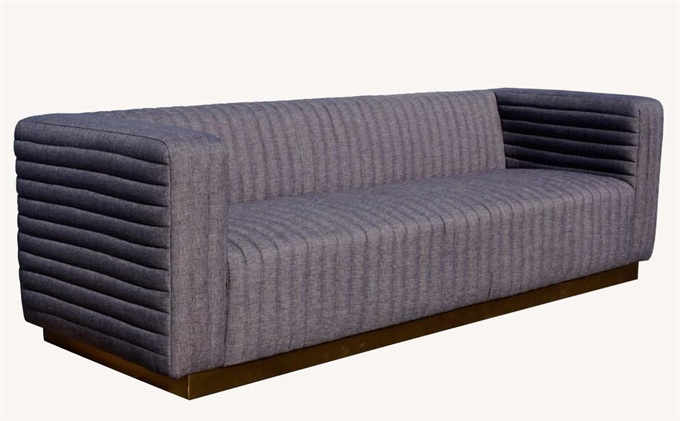 音樂主題餐吧北歐風(fēng)休閑布藝沙發(fā)