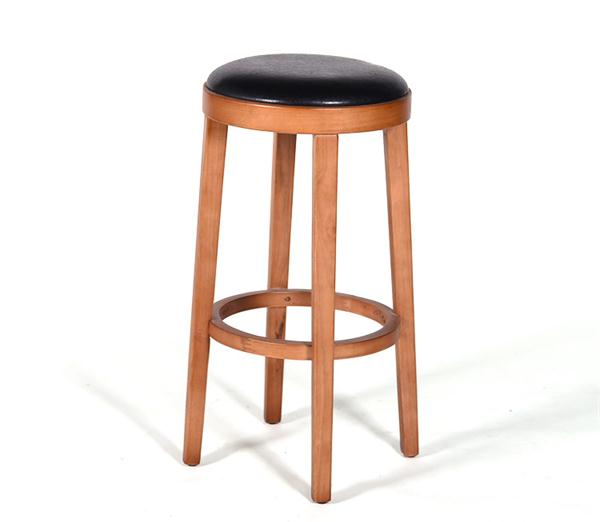 復(fù)古風(fēng)格酒吧簡(jiǎn)約實(shí)木吧臺(tái)凳