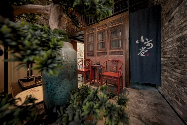 茶社空間設計效果圖