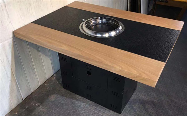 韓式烤肉店無(wú)煙燒烤桌子