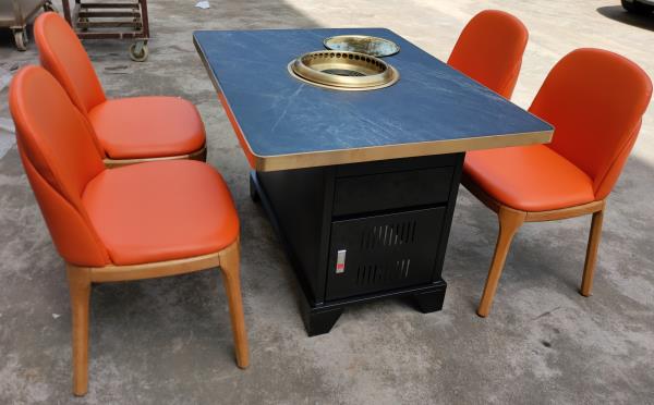 自助無(wú)煙燒烤桌椅