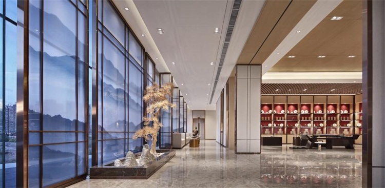 茶業(yè)會館空間設(shè)計效果圖