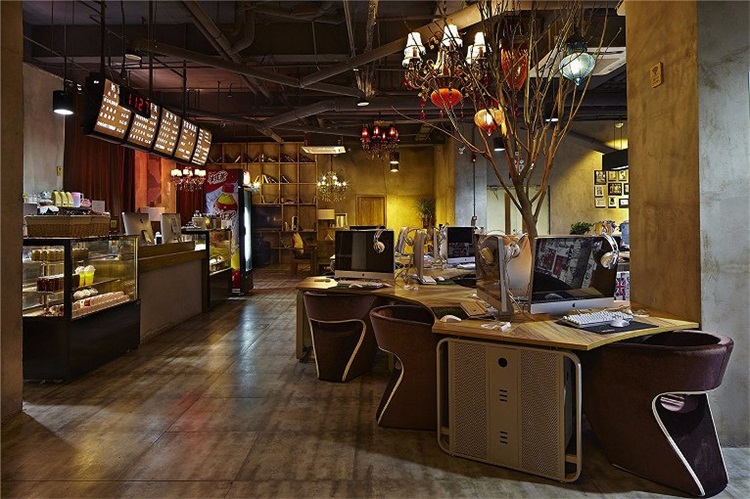 網(wǎng)咖空間設計效果圖